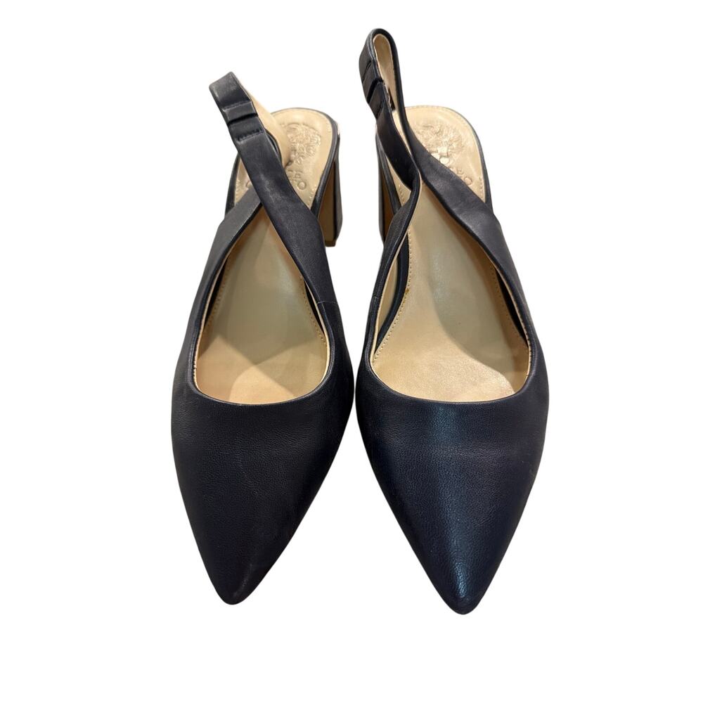 New Without Tags/Box Vince Camuto Navy Sling Back Mules.